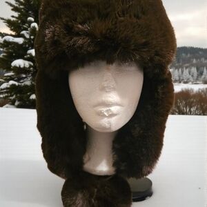 Sudio N.Y Faux Fur Winter Trapper Hat NWT